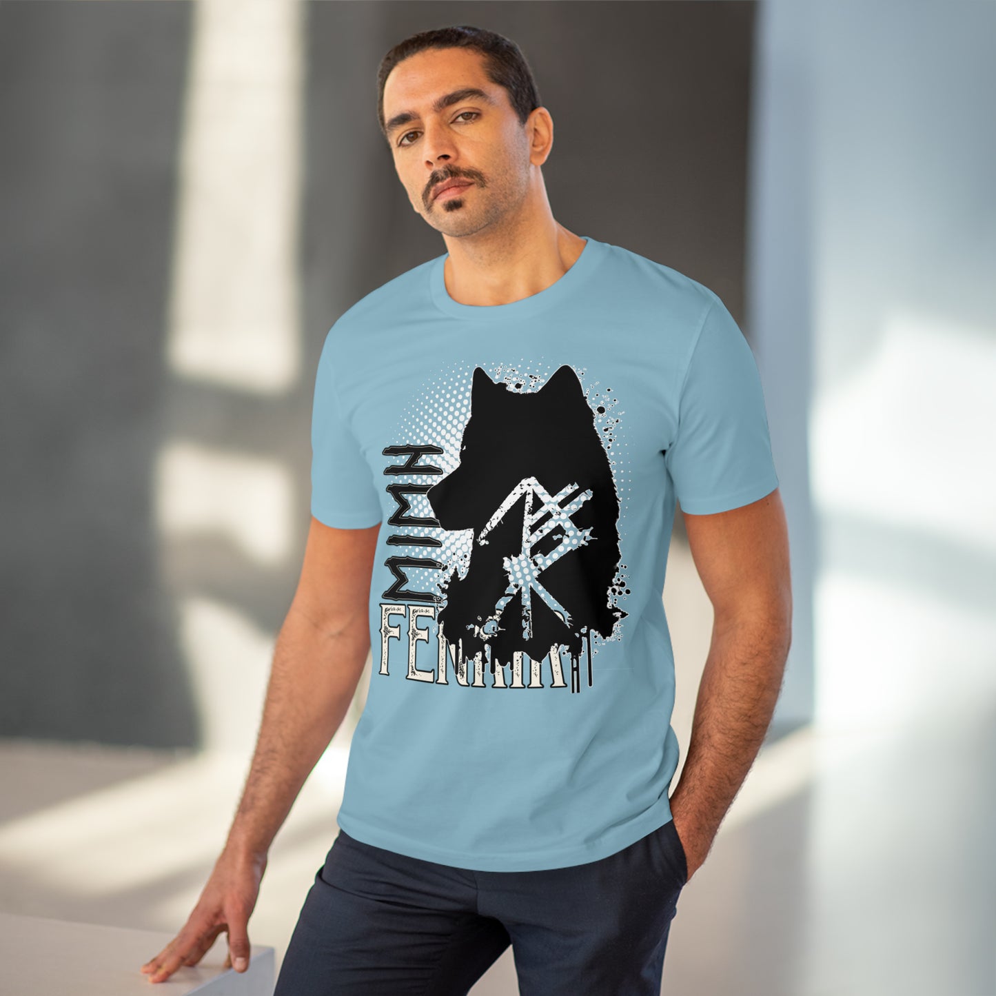 T-shirt unisex eco cotton - wolf Fenrir