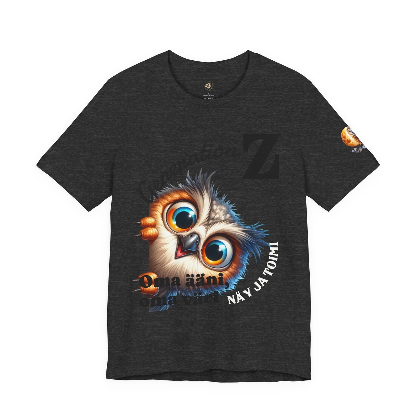 Hassu Pöllö Generation Z Tee — Funny Owl Graphic T-Shirt