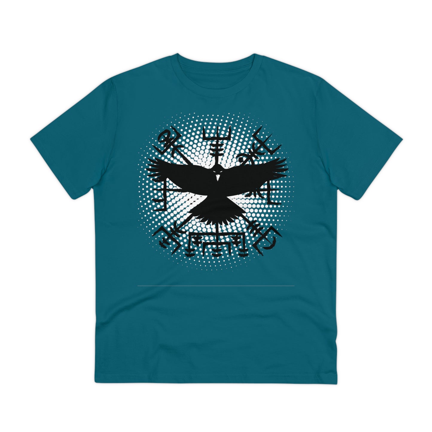 T-shirt unisex eco cotton - vegvisir and raven