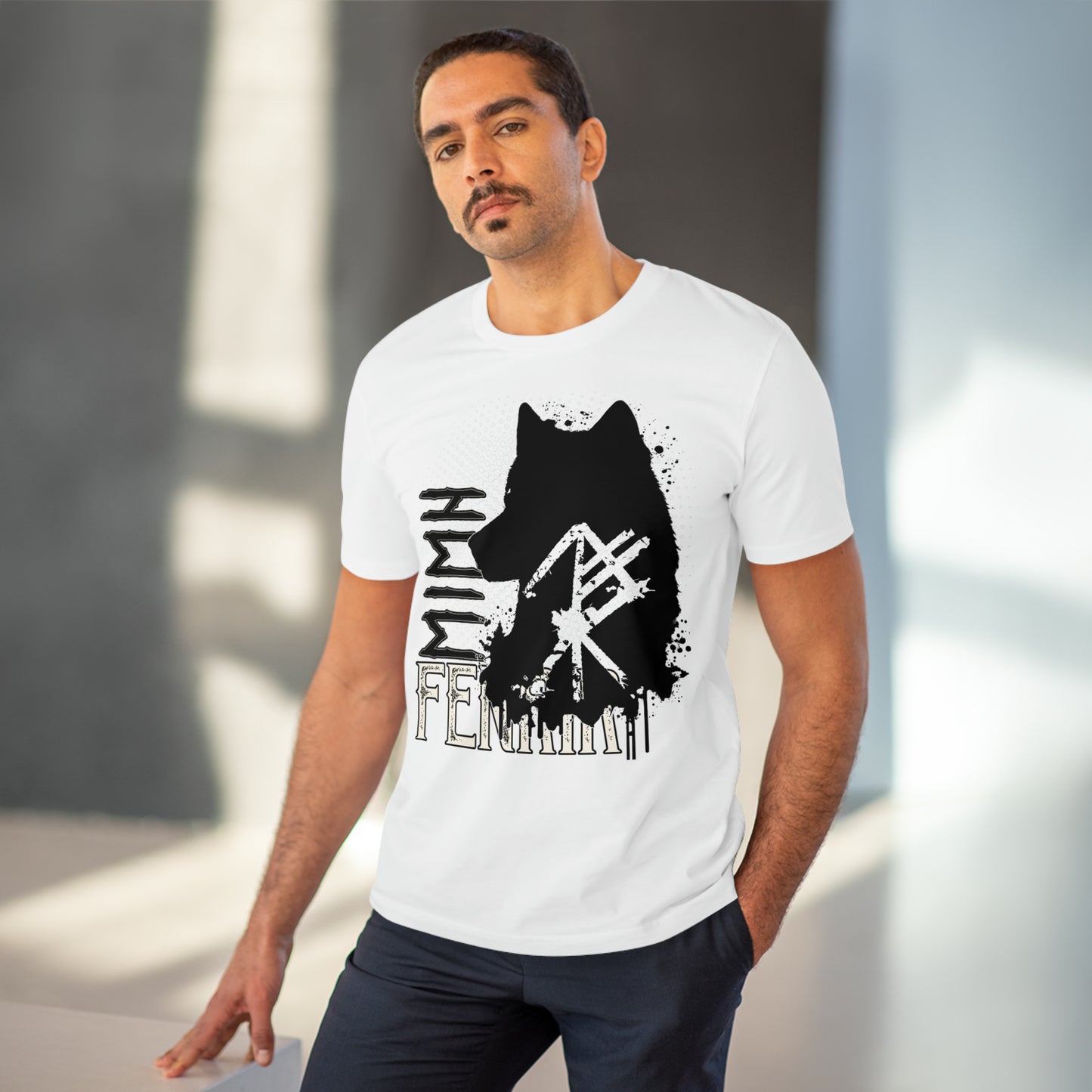 T-shirt unisex eco cotton - wolf Fenrir