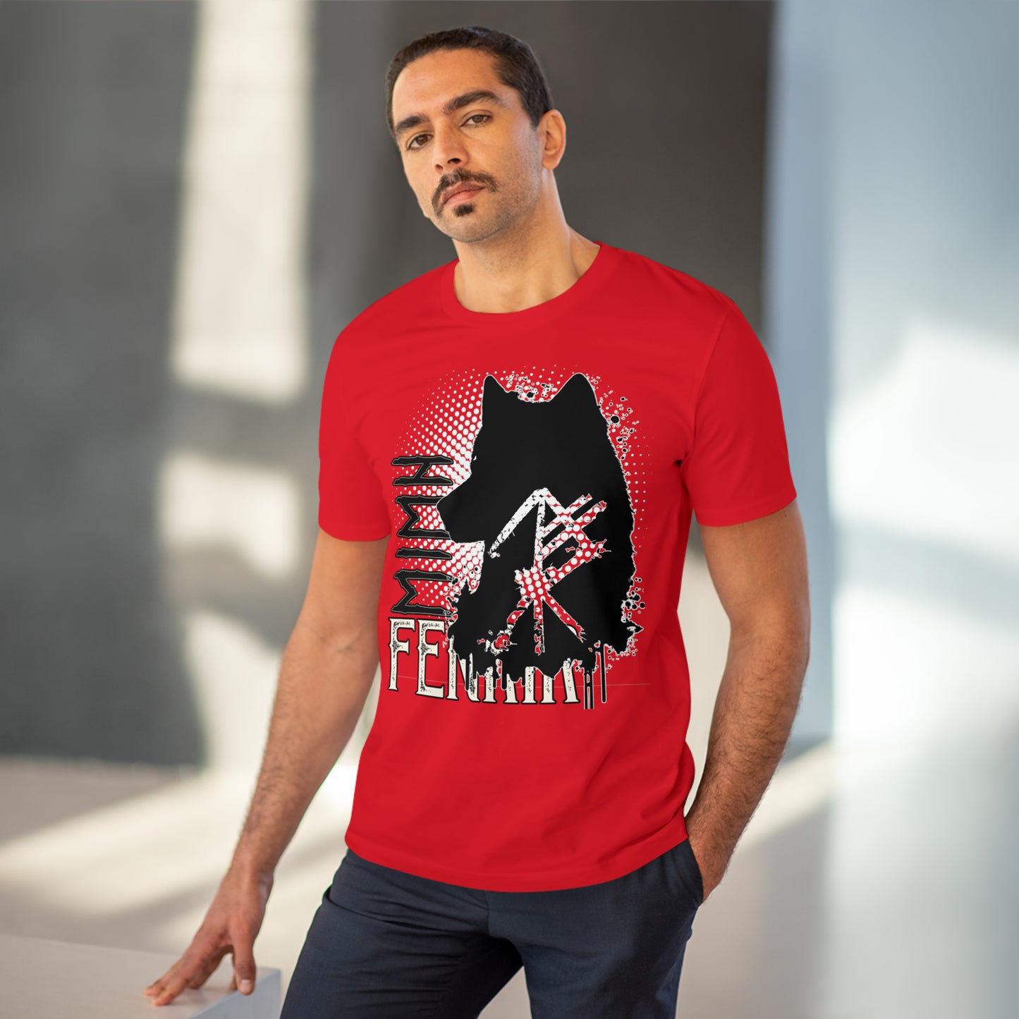 T-shirt unisex eco cotton - wolf Fenrir