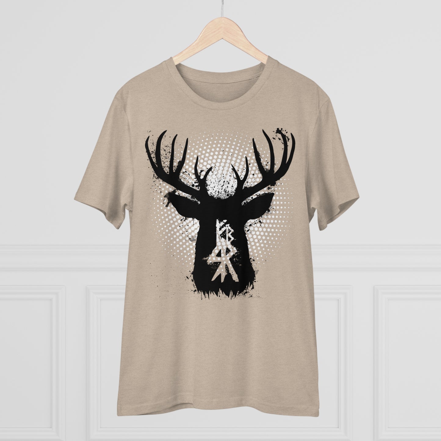 T-shirt unisex eco cotton - deer binding halter