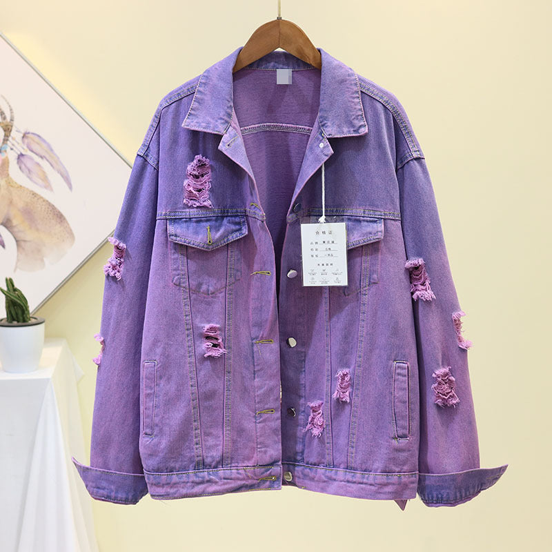 Gradient denim jacket