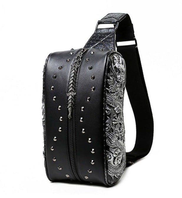 Riveted Leather Gothic Bag