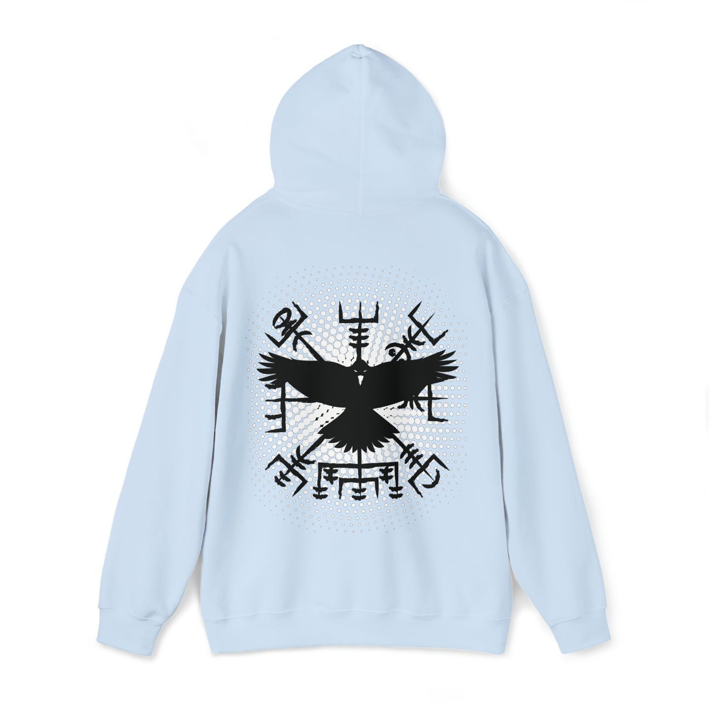 hoodie made of strong cotton - vegvisir raven