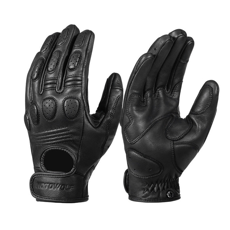 leather gloves Off-road Racing biker Protective gloves