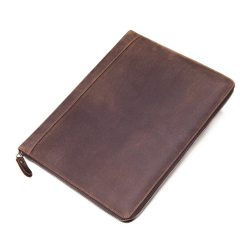 First Layer Leather Computer Tablet Case Coin Wallet