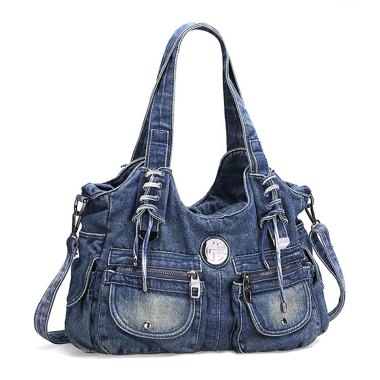 Leisure Fashion Big Bag Denim Bag Shoulder Bag Handbag