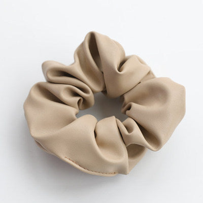 PU Leather Tie Hair Ring Solid Color Hair Accessories