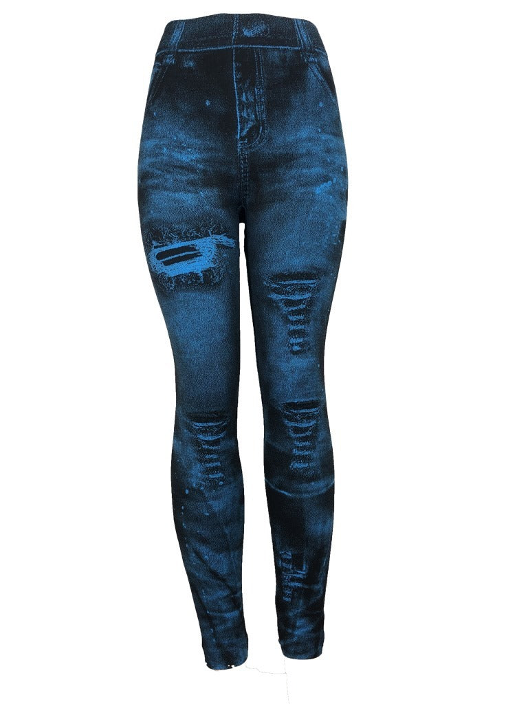 Foreign Trade Denim Leggings Women