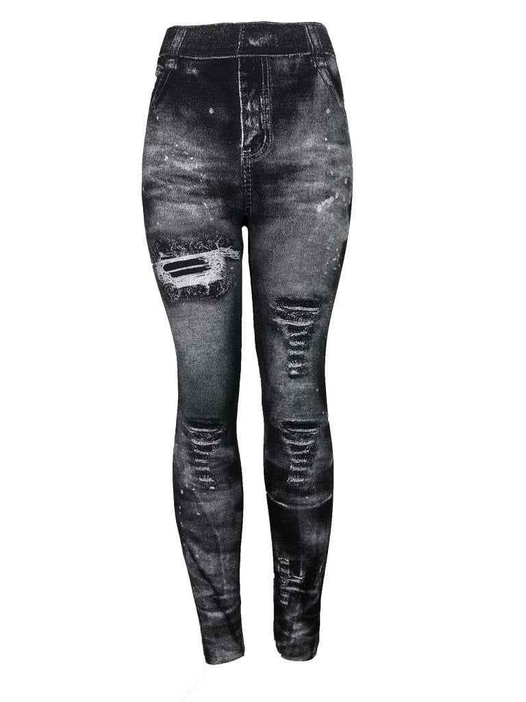 Foreign Trade Denim Leggings Women