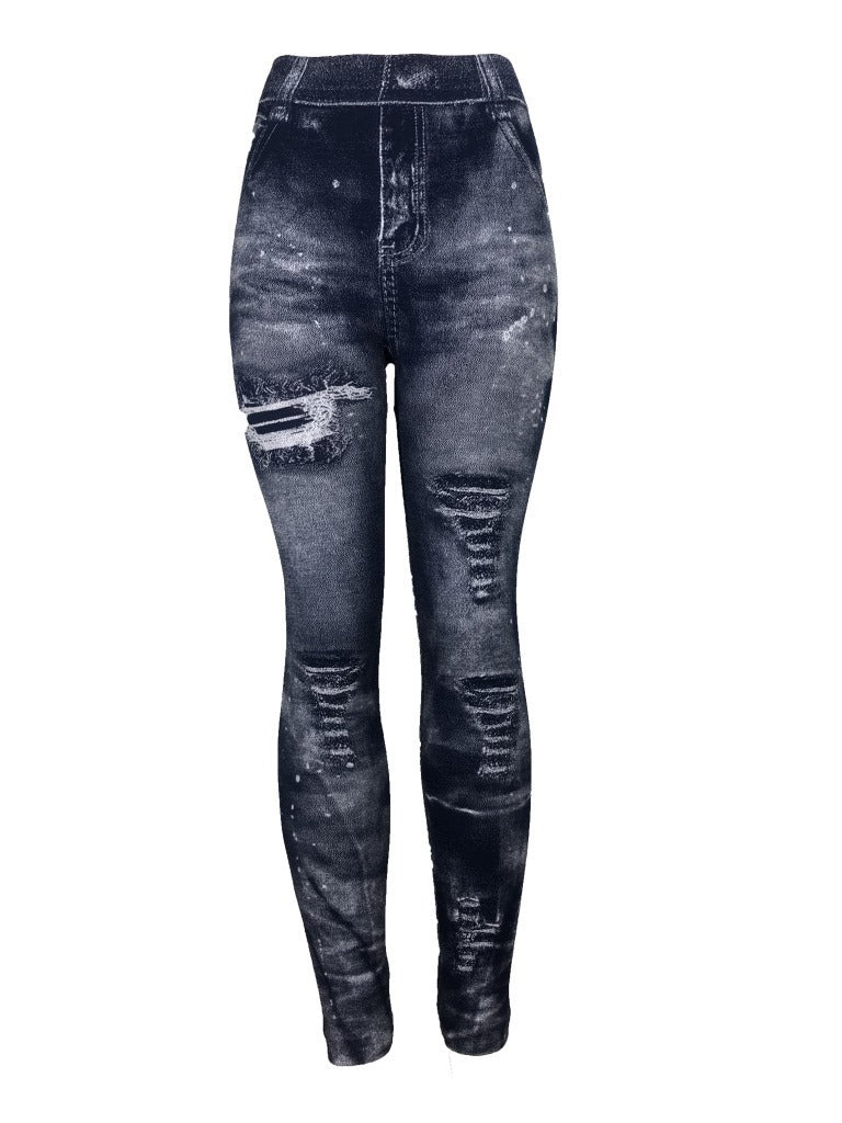 Foreign Trade Denim Leggings Women