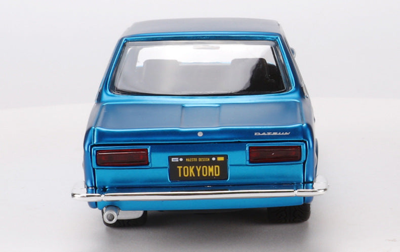 1971 Dassan DATSUN 510 Modified Version Simulation Alloy Car Model Toy Ornaments