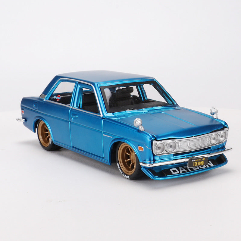 1971 Dassan DATSUN 510 Modified Version Simulation Alloy Car Model Toy Ornaments