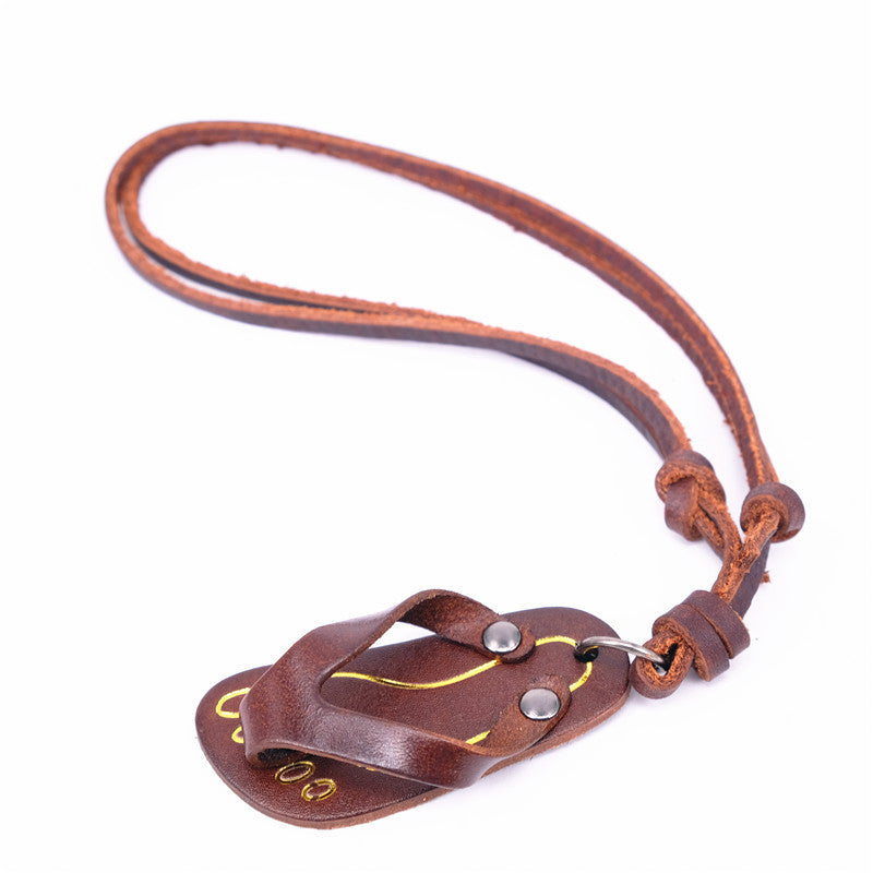 Cowhide Necklace And Leather Rope Jewelry