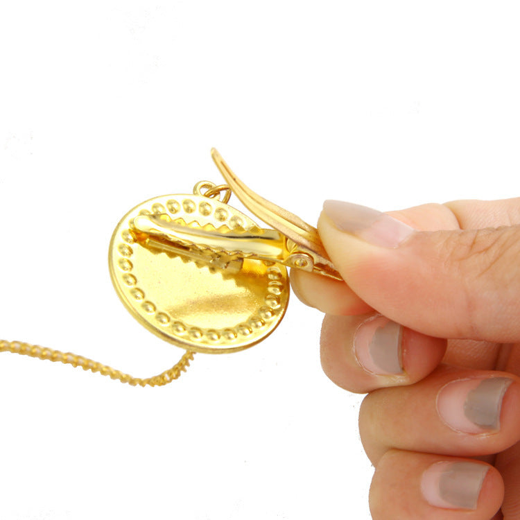 Customizable baby gold pacifier