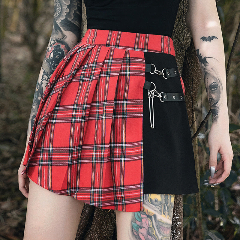 Gothic Pleated Short Skirt Skirt Women