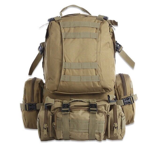 outdoor backpack - Molle Military Tactical - Waterproof, durable 50L