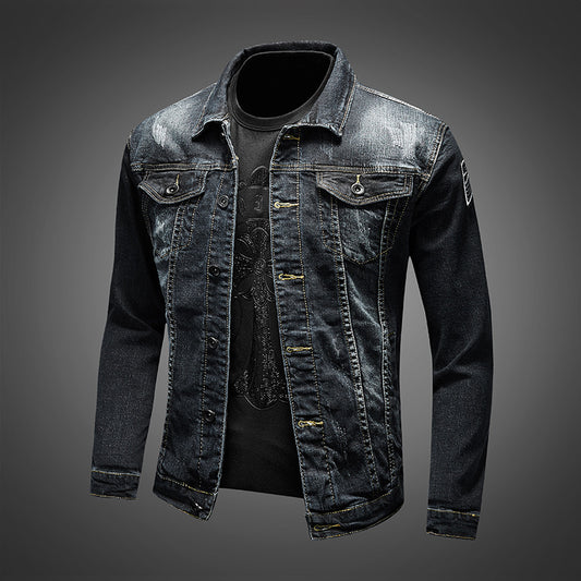 Men's Stretch Korean Denim Jacket