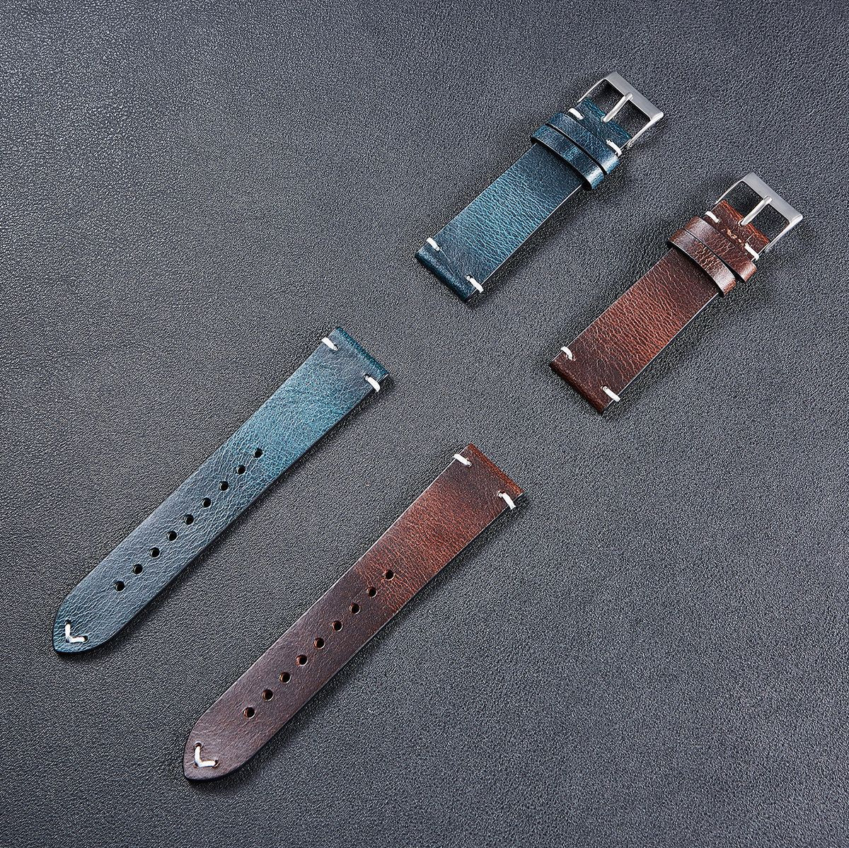 Pure Leather Leather Strap Men's And Women's Thin Italian Leather