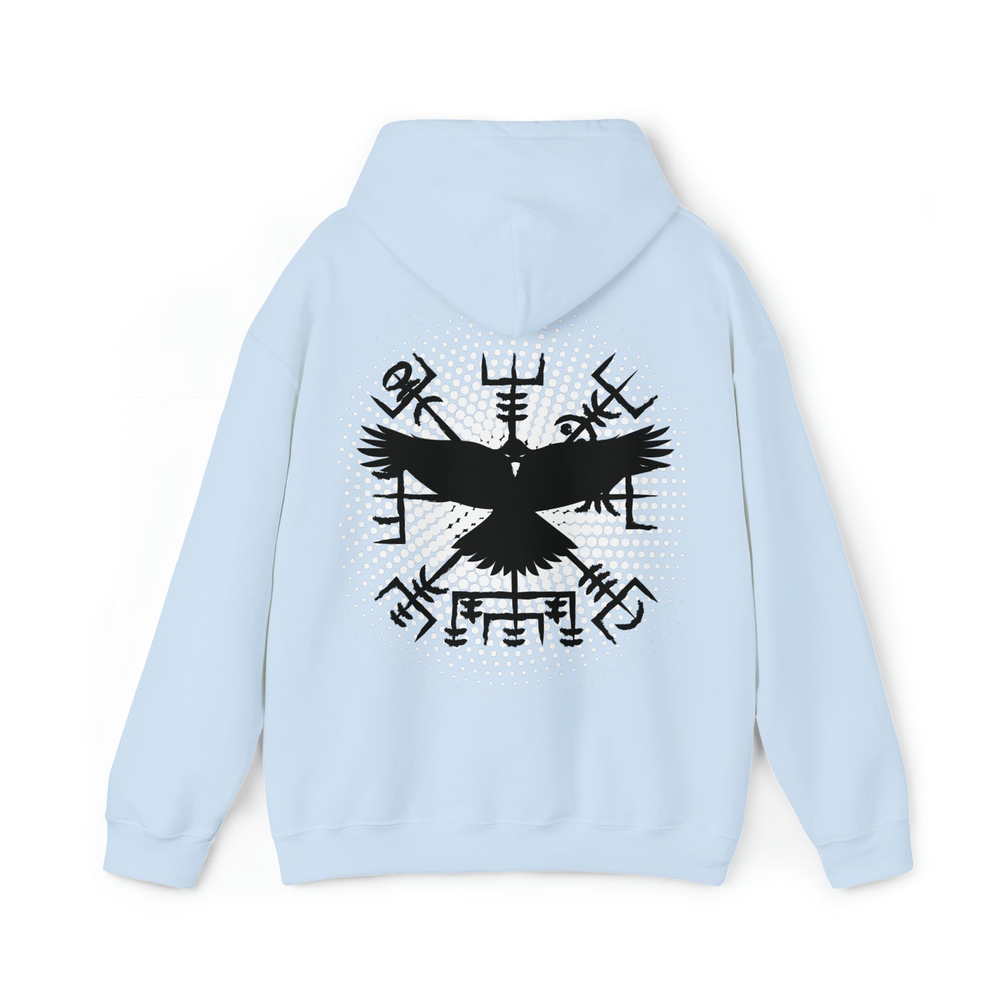 hoodie made of strong cotton - vegvisir raven