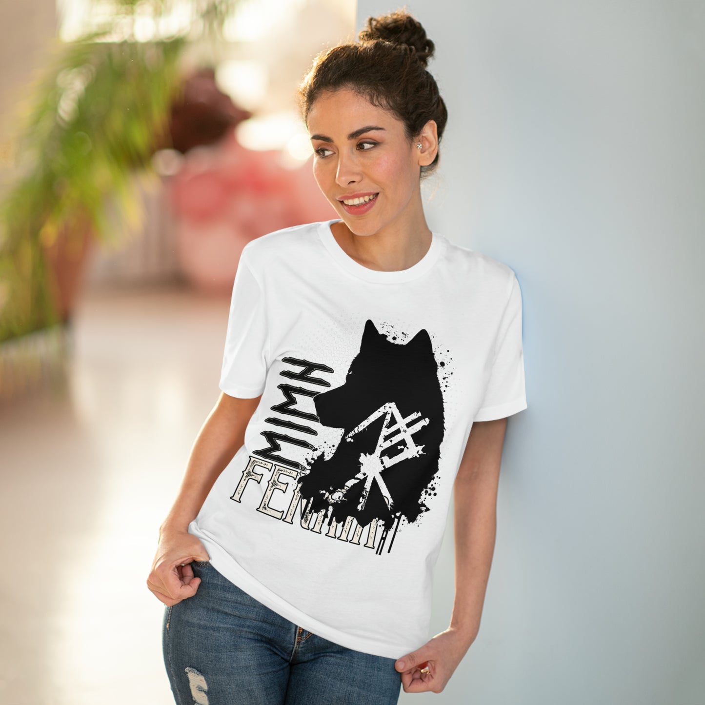 T-shirt unisex eco cotton - wolf Fenrir