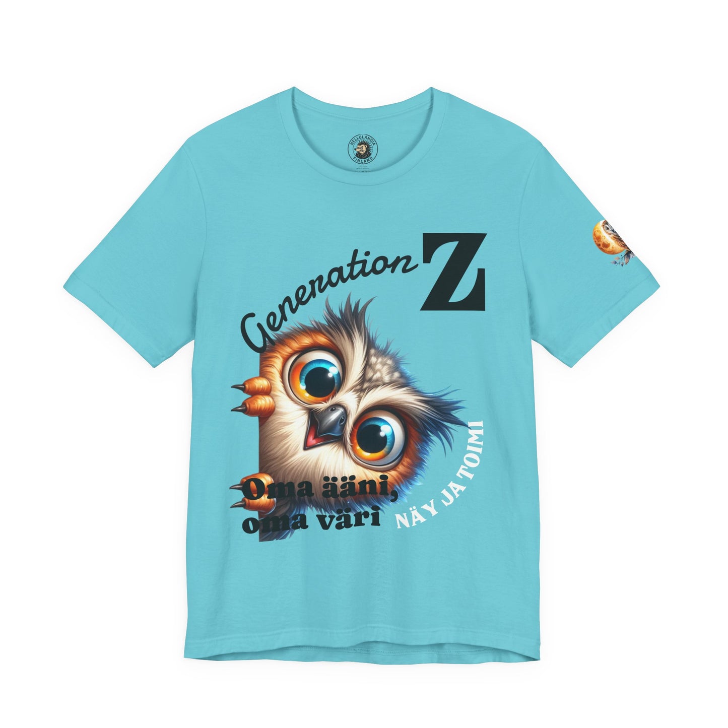 Hassu Pöllö Generation Z Tee — Funny Owl Graphic T-Shirt