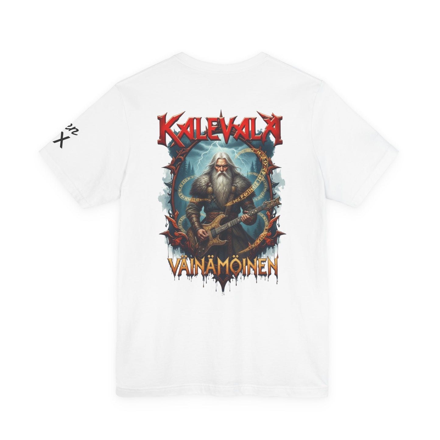 väinämöinen t‑paita bändi tyyliin T-Shirt — Retro Vintage Logo Tee