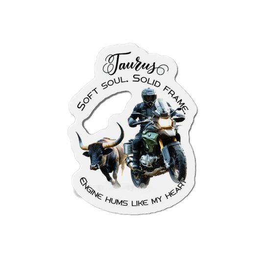 Zodiac Härkä jääkaappimagneetti, muotoon leikattu - Motoristi