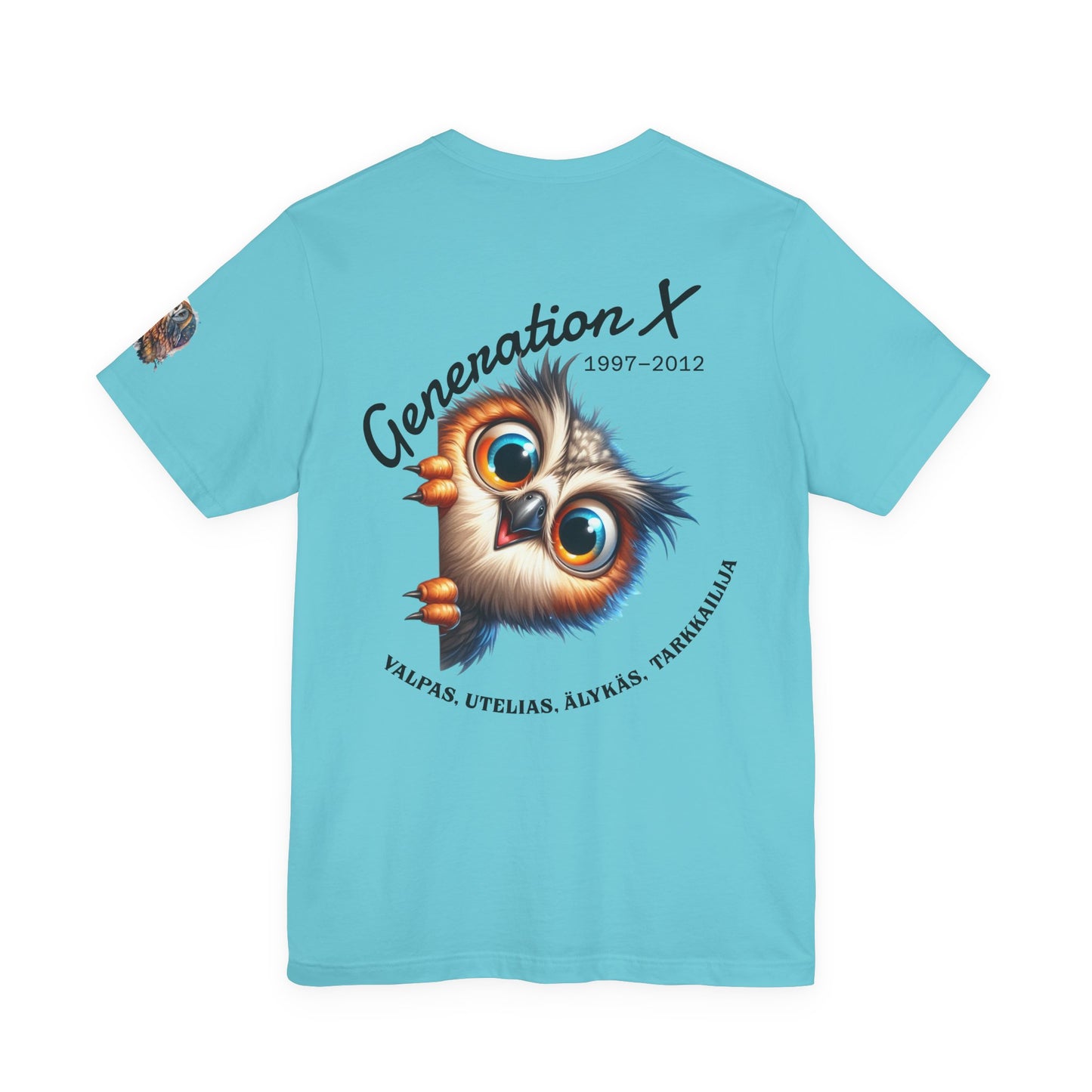 Hassu Pöllö Generation Z Tee — Funny Owl Graphic T-Shirt