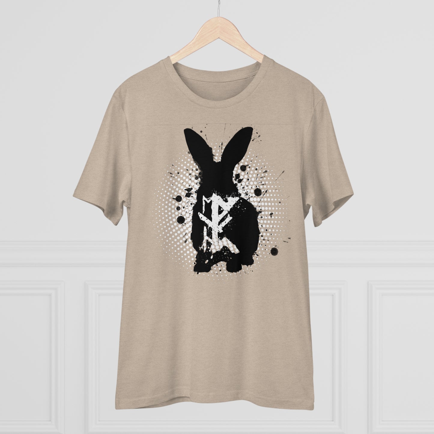 T-shirt unisex eco cotton - rabbit binding halter