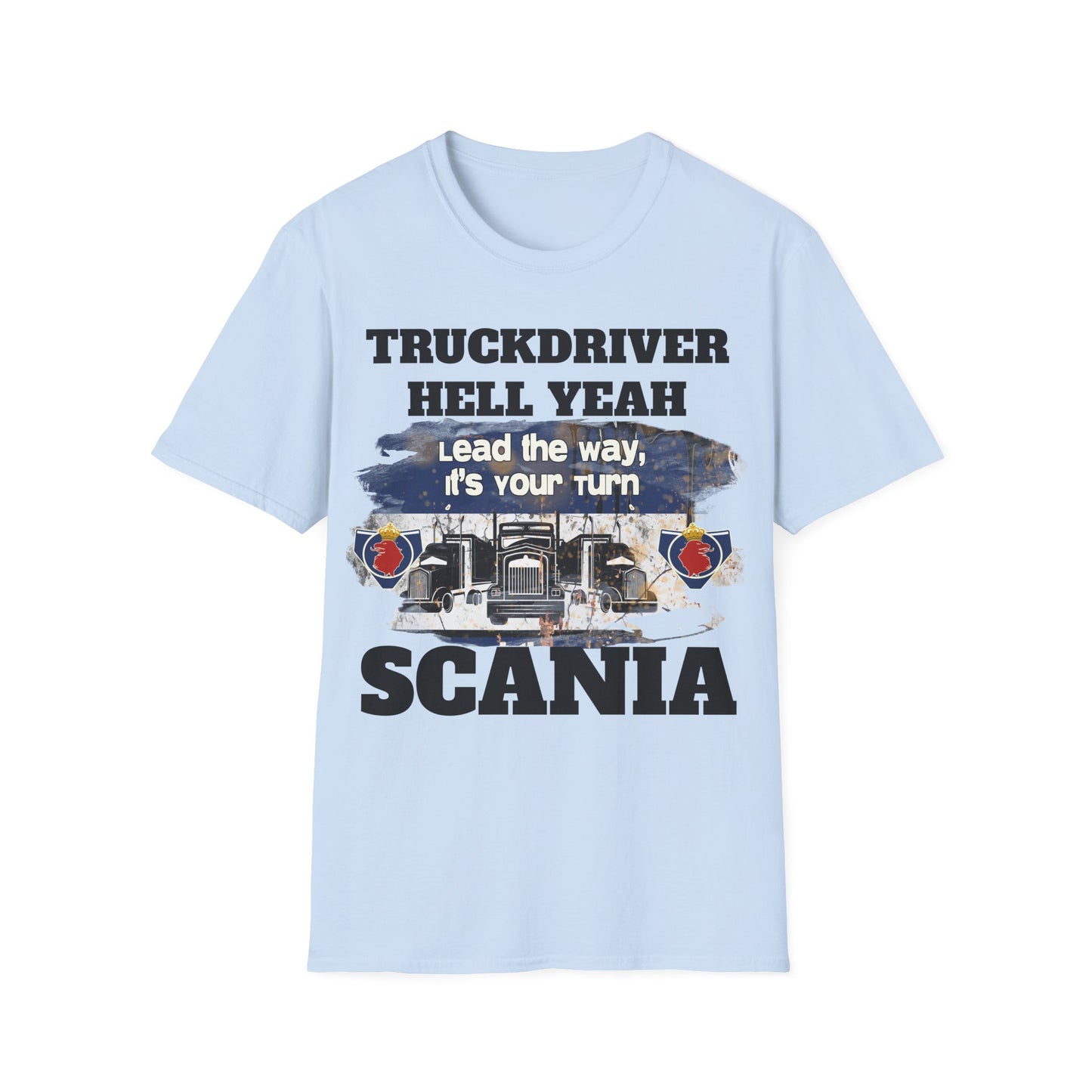 Pehmee ja Monikäyttönen T-Paita - TRUCKDRIVER - yeah