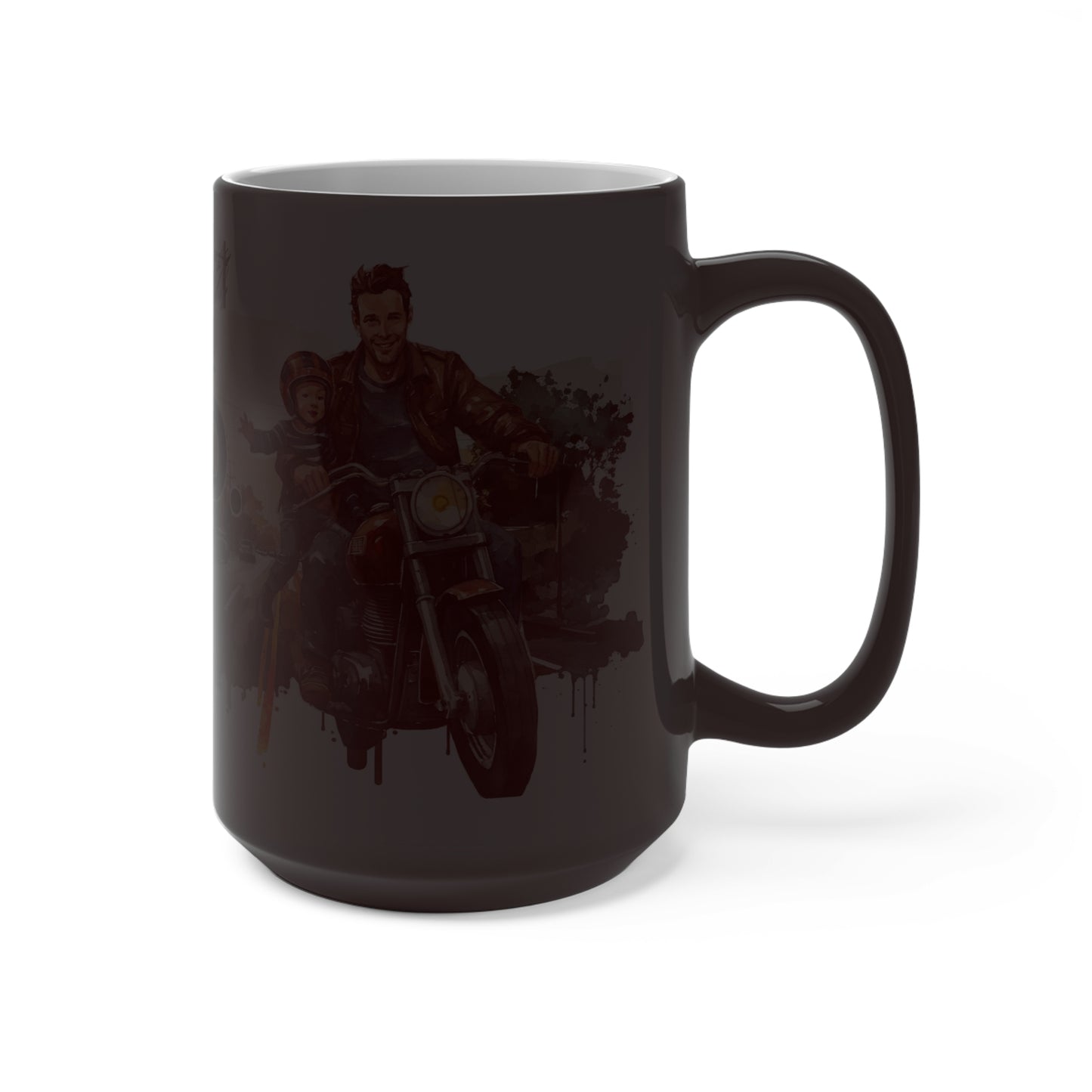 Magic mug - dad husband biker badass dad mug