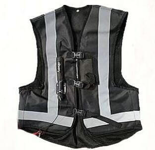 Motorcycle airbag vest