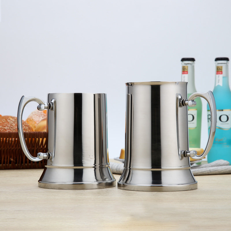 304 Stainless steel double-layer beer mug