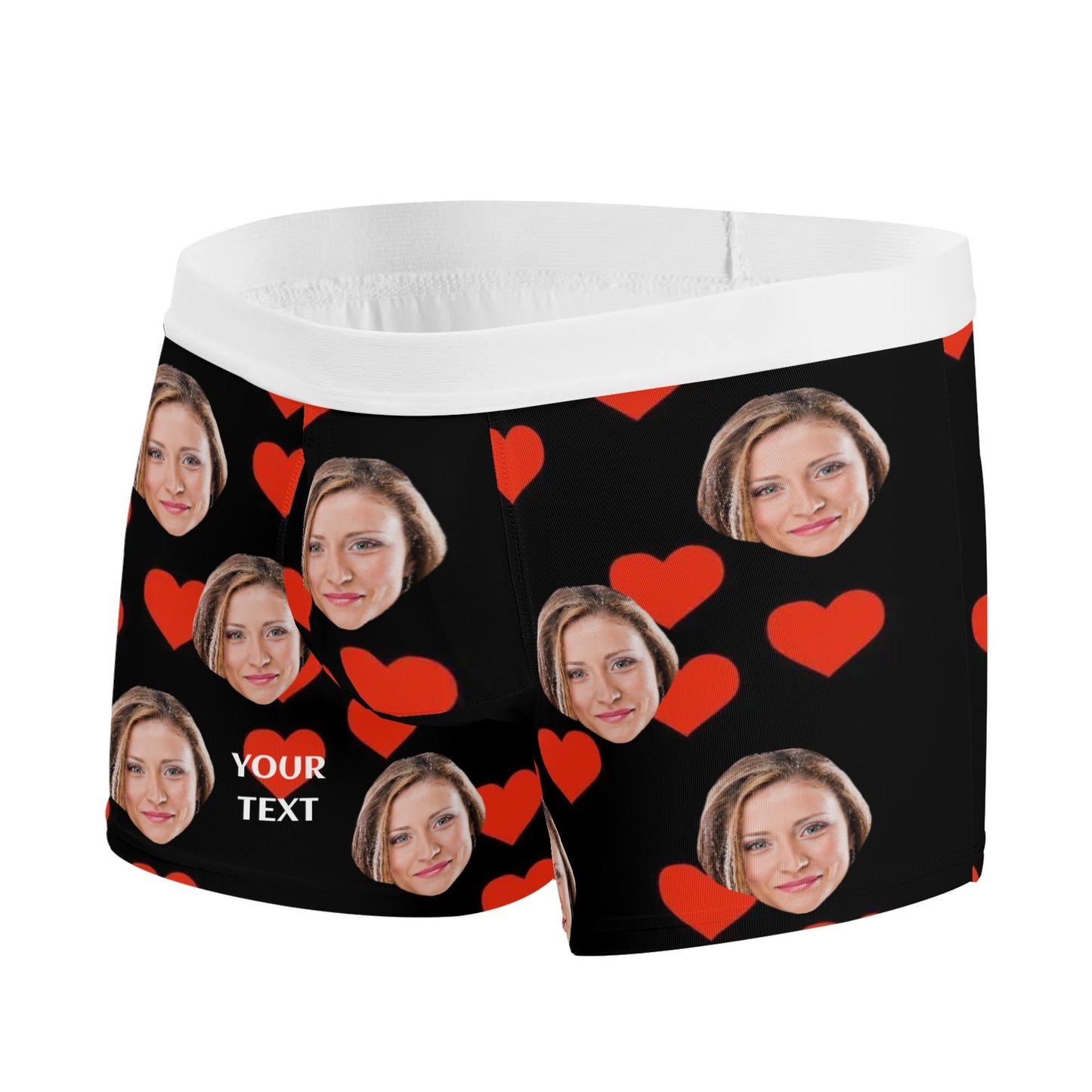 Miesten custom kalsarit - monelle kuvalla ja Tekstillä Koristellut Bokserit