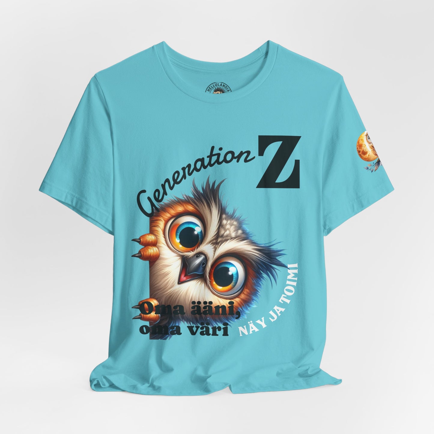 Hassu Pöllö Generation Z Tee — Funny Owl Graphic T-Shirt