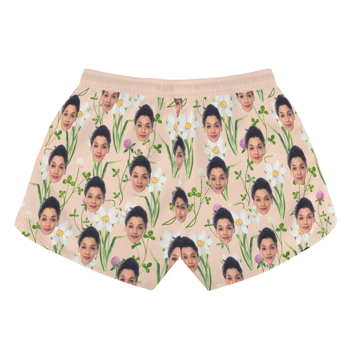 Womens All Over Print Casual Beach Shorts