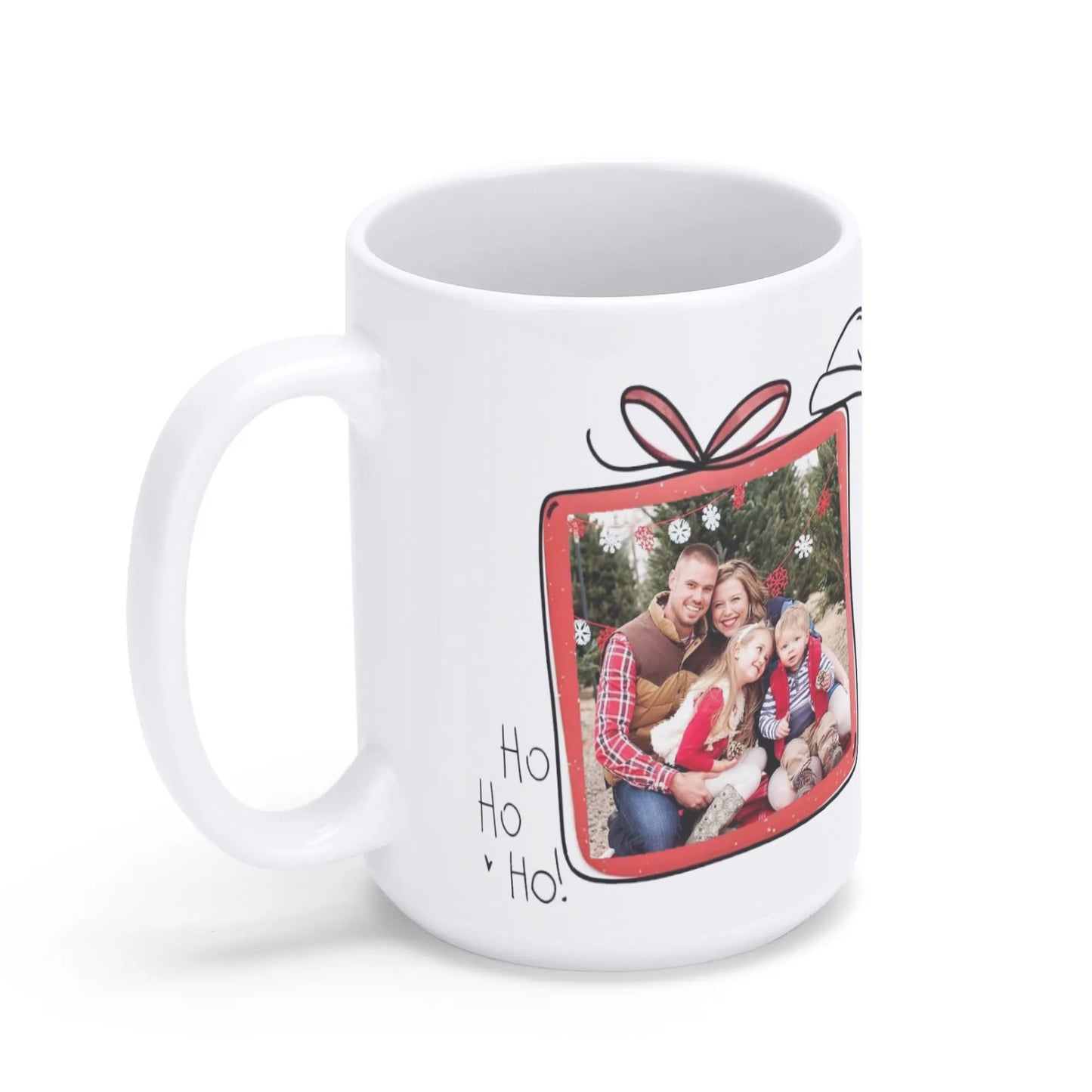 christmas mug ceramic, perfect coffee mug (15 oz/443 ml) with your own image