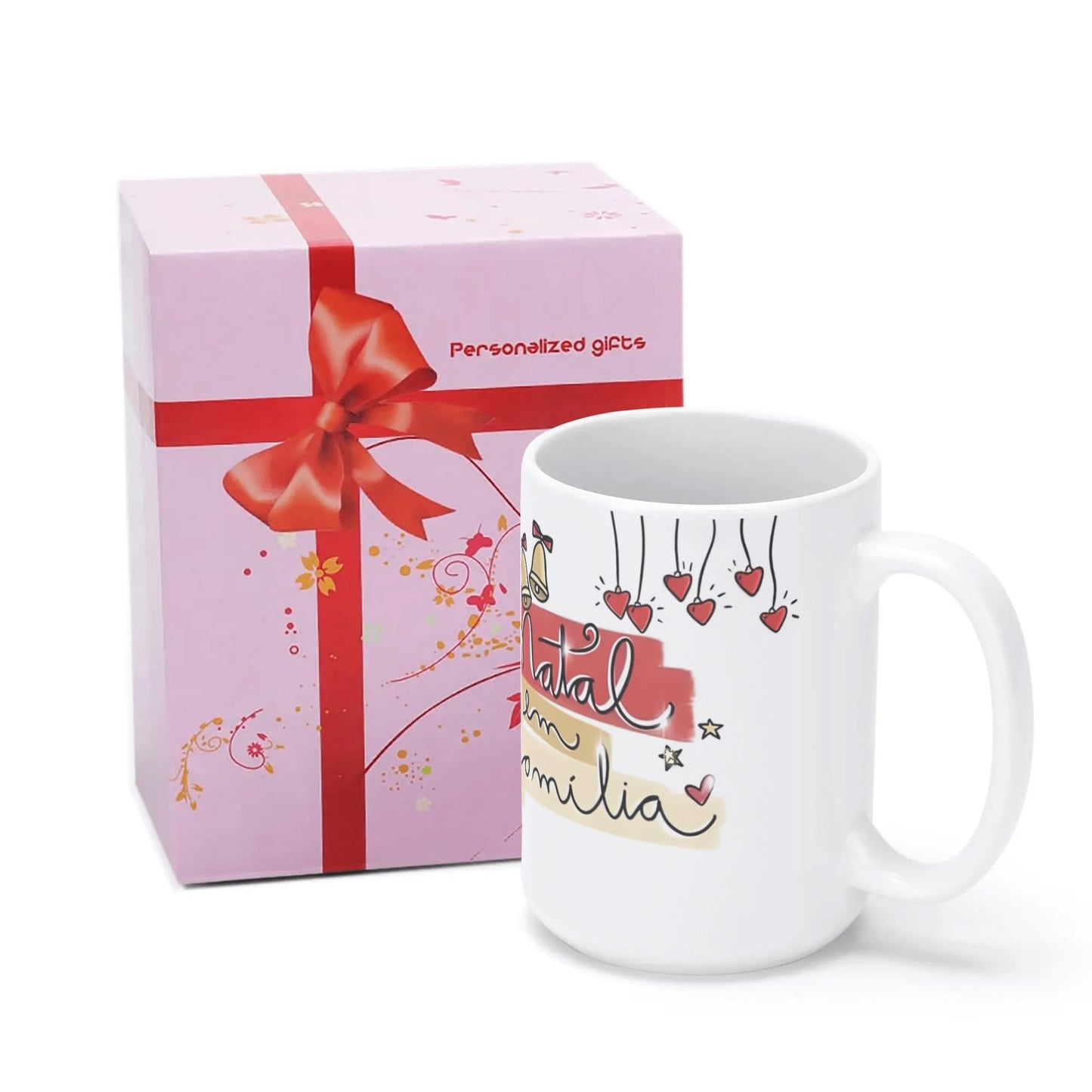 christmas mug ceramic, perfect coffee mug (15 oz/443 ml) with your own image