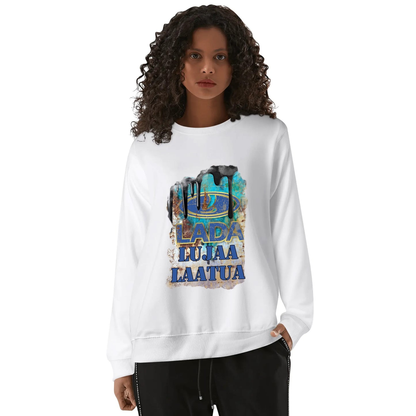 Front &amp; Back Printing Unisex Cotton Sweatshirt