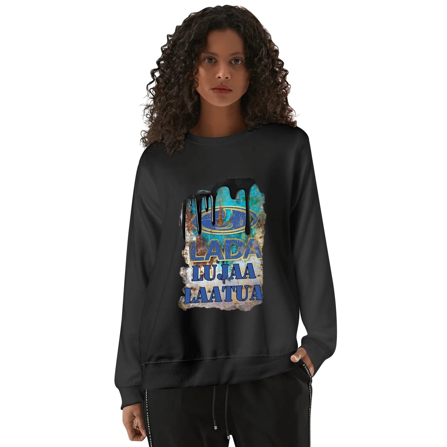 Front &amp; Back Printing Unisex Cotton Sweatshirt