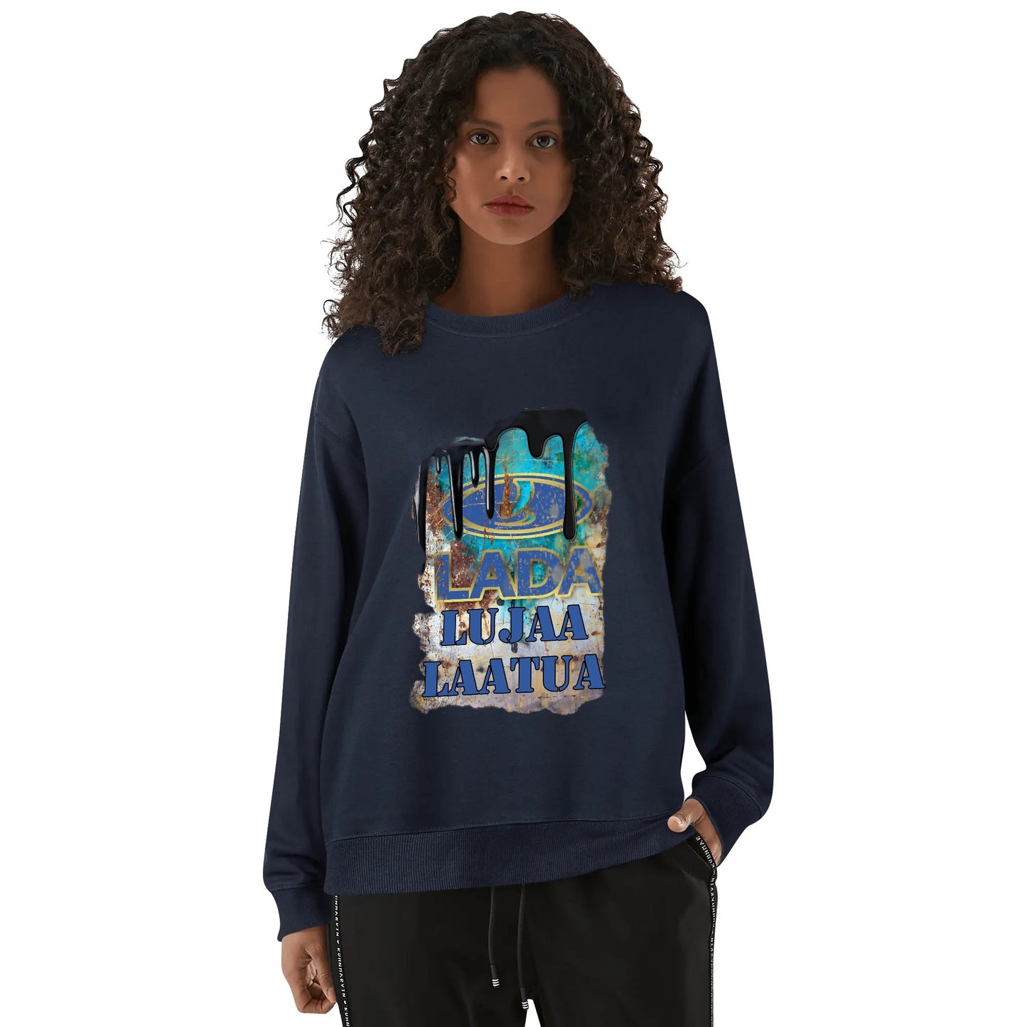 Front &amp; Back Printing Unisex Cotton Sweatshirt