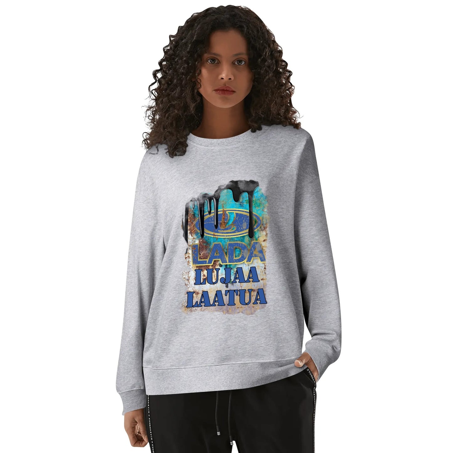 Front &amp; Back Printing Unisex Cotton Sweatshirt