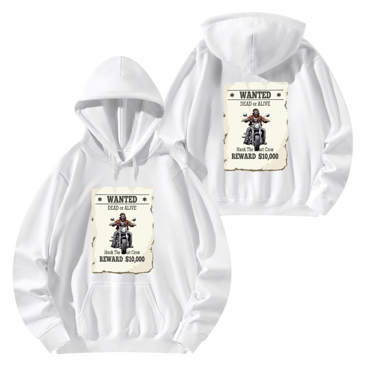 Unisex Front & Back Printing Cotton Hoodie