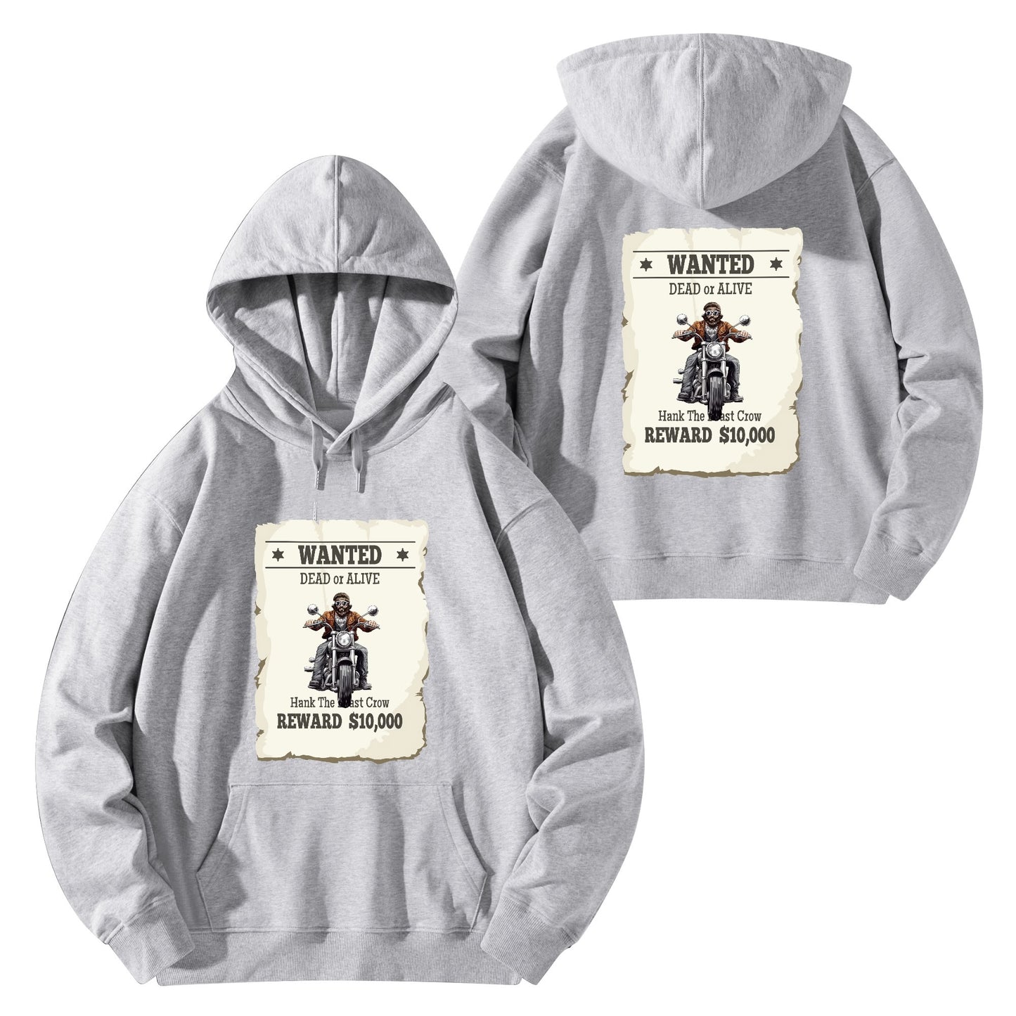 Unisex Front & Back Printing Cotton Hoodie