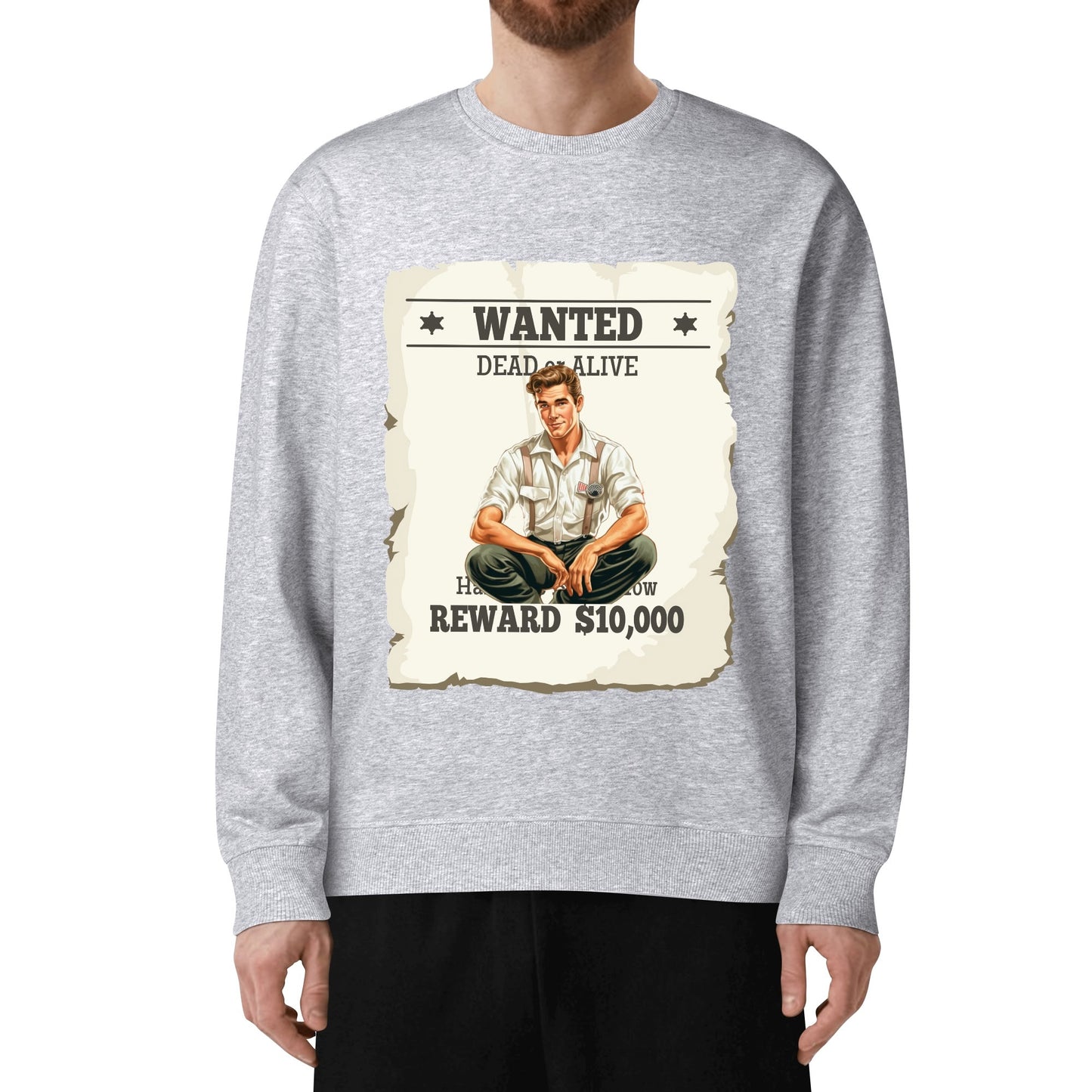 Front & Back Printing Unisex Cotton Sweatshirt