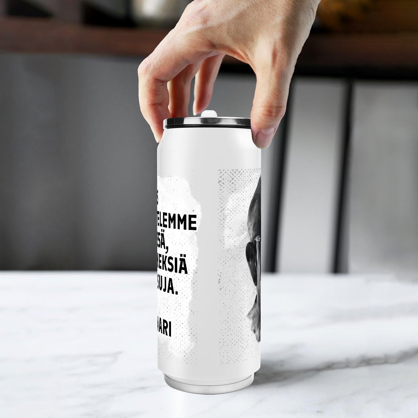 500ml Stainless Steel Cola Can Shaped Coke Cups Travel Tumbler