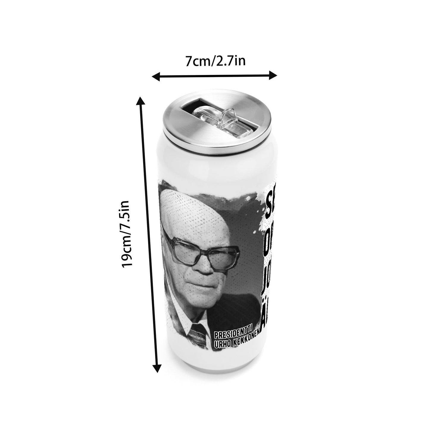 500ml Stainless Steel Cola Can Shaped Coke Cups Travel Tumbler