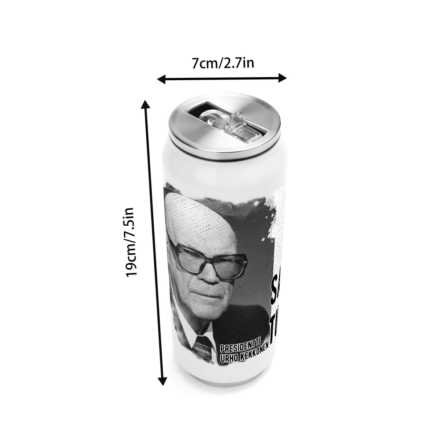 500ml Stainless Steel Cola Can Shaped Coke Cups Travel Tumbler